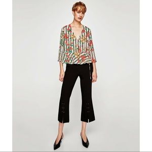NWT ZARA Blouse Cache Coeur Floral Wrap 🌺
